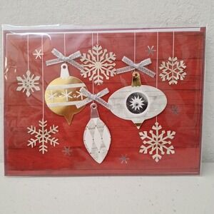 NEW BECK 3D Holiday Christmas Greeting Card - Ornaments